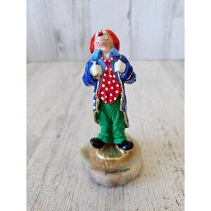 Ron Lee clown tuxedo‎ circus smiling 2000 Gold figurine statue